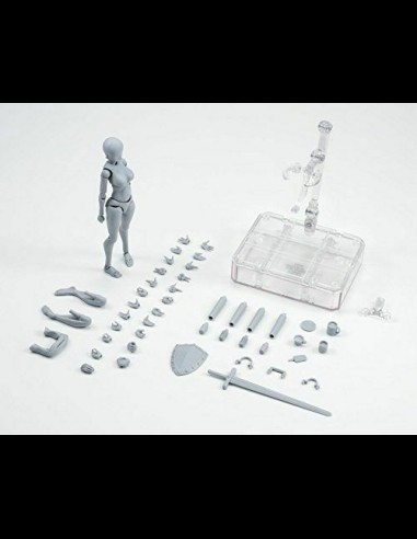 BANDAI - Body-Chan DX Set Grey Color Ver. Female Figuarts