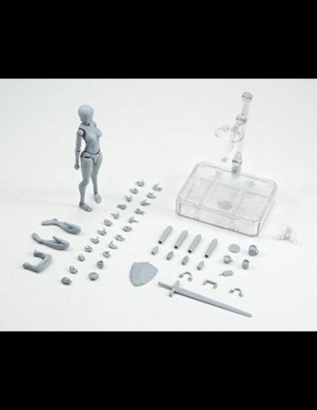 BANDAI - Body-Chan DX Set Grey Color Ver. Female Figuarts