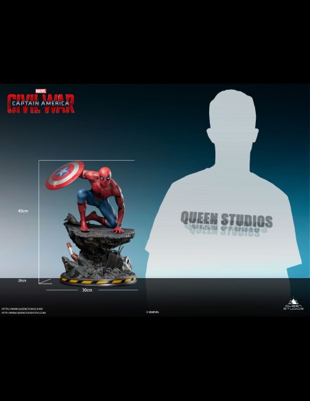 QUEEN STUDIOS - Civil War Spider-Man Regular 1/4