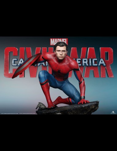 QUEEN STUDIOS - Civil War Spider-Man Premium 1/4