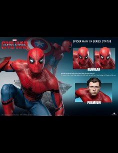 QUEEN STUDIOS - Civil War Spider-Man Premium 1/4 2