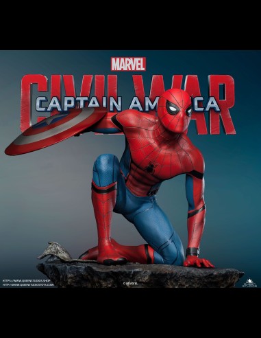 QUEEN STUDIOS - Civil War Spider-Man Premium 1/4