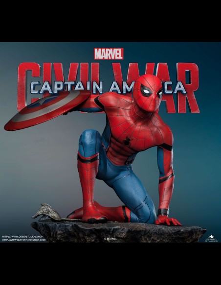 QUEEN STUDIOS - Civil War Spider-Man Premium 1/4