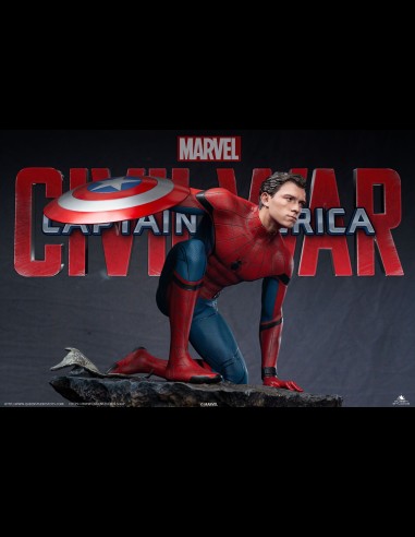 QUEEN STUDIOS - Civil War Spider-Man Premium 1/4