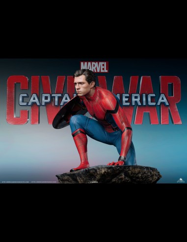QUEEN STUDIOS - Civil War Spider-Man Premium 1/4