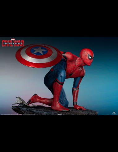 QUEEN STUDIOS - Civil War Spider-Man Premium 1/4