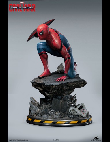 QUEEN STUDIOS - Civil War Spider-Man Premium 1/4