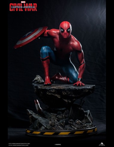 QUEEN STUDIOS - Civil War Spider-Man Premium 1/4
