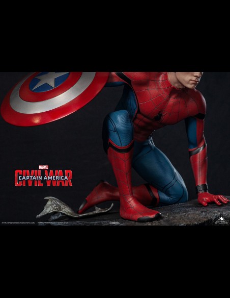 QUEEN STUDIOS - Civil War Spider-Man Premium 1/4