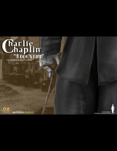 INFINITE STATUE - Charlie Chaplin "A Dog's Life" with light Old&Rare statua