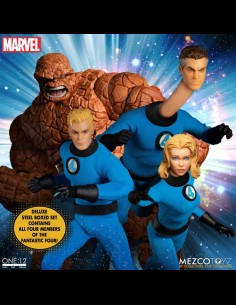 MEZCO - One:12 Fantastic Four Deluxe Steel Set