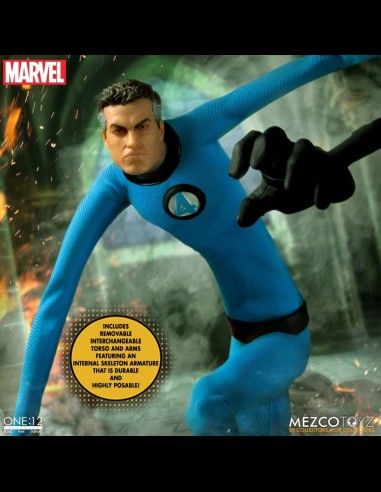 MEZCO - One:12 Fantastic Four Deluxe Steel Set
