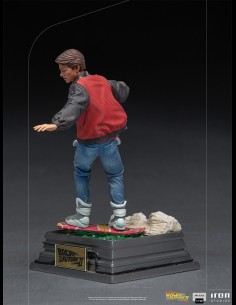 IRON STUDIOS - Ritorno al Futuro Marty McFly on Hoverboard 1/10 statua 2