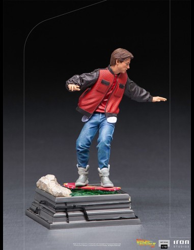 IRON STUDIOS - Ritorno al Futuro Marty McFly on Hoverboard 1/10 statua