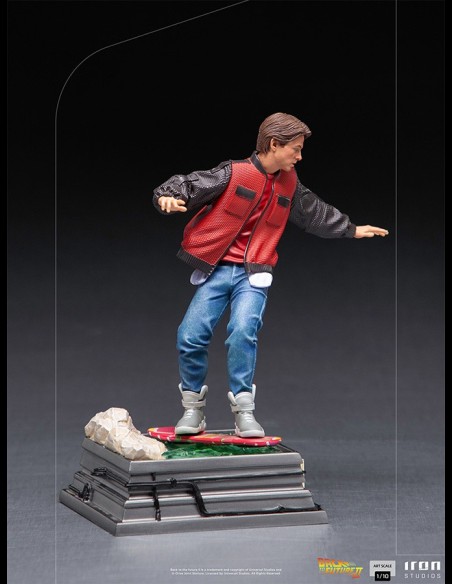 IRON STUDIOS - Ritorno al Futuro Marty McFly on Hoverboard 1/10 statua