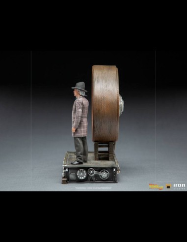 IRON STUDIOS - Back to the Future III Deluxe Art Scale Statue 1/10 Marty and Doc at the Clock 30 cm