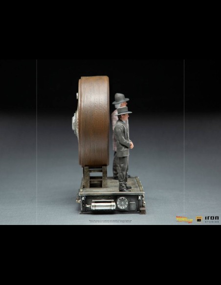 IRON STUDIOS - Back to the Future III Deluxe Art Scale Statue 1/10 Marty and Doc at the Clock 30 cm