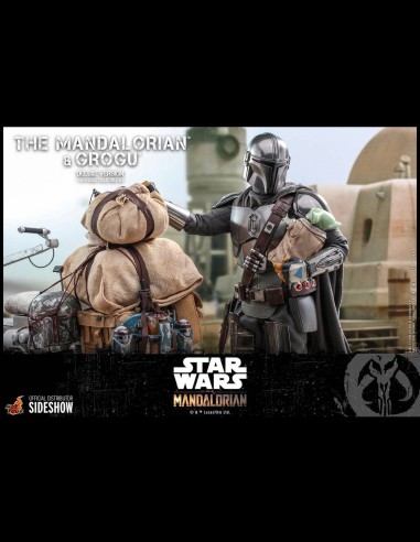 HOT TOYS DELUXE - Star Wars: The Mandalorian - Deluxe The Mandalorian and Grogu 1:6 Scale Figure Set