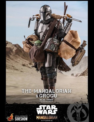 HOT TOYS DELUXE - Star Wars: The Mandalorian - Deluxe The Mandalorian and Grogu 1:6 Scale Figure Set
