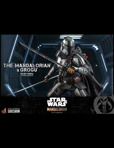 HOT TOYS DELUXE - Star Wars: The Mandalorian - Deluxe The Mandalorian and Grogu 1:6 Scale Figure Set