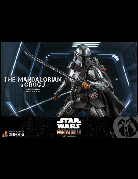 HOT TOYS DELUXE - Star Wars: The Mandalorian - Deluxe The Mandalorian and Grogu 1:6 Scale Figure Set