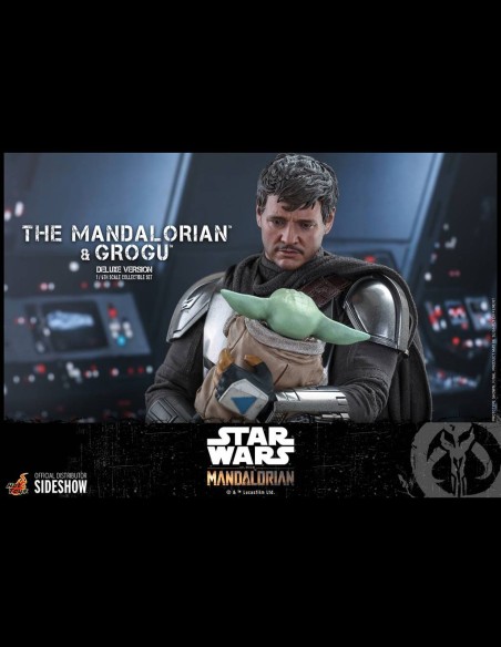 HOT TOYS DELUXE - Star Wars: The Mandalorian - Deluxe The Mandalorian and Grogu 1:6 Scale Figure Set