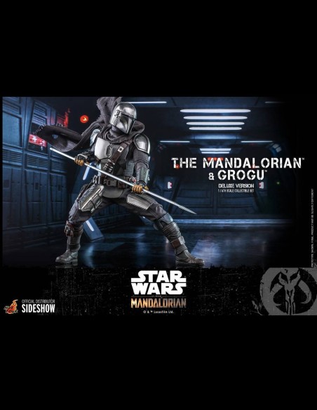 HOT TOYS DELUXE - Star Wars: The Mandalorian - Deluxe The Mandalorian and Grogu 1:6 Scale Figure Set