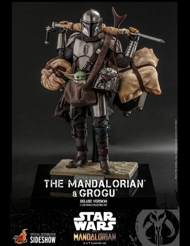HOT TOYS DELUXE - Star Wars: The Mandalorian - Deluxe The Mandalorian and Grogu 1:6 Scale Figure Set
