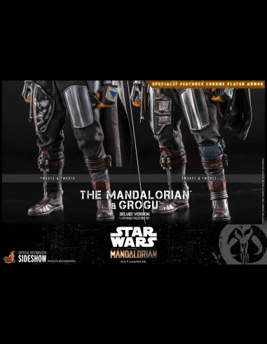 HOT TOYS DELUXE - Star Wars: The Mandalorian - Deluxe The Mandalorian and Grogu 1:6 Scale Figure Set