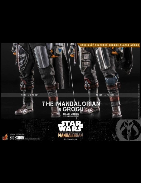 HOT TOYS DELUXE - Star Wars: The Mandalorian - Deluxe The Mandalorian and Grogu 1:6 Scale Figure Set