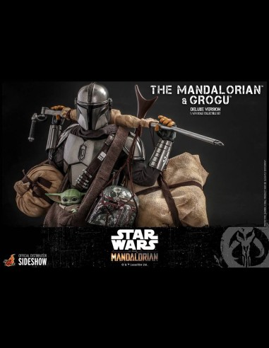 HOT TOYS DELUXE - Star Wars: The Mandalorian - Deluxe The Mandalorian and Grogu 1:6 Scale Figure Set