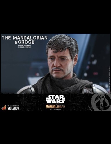 HOT TOYS DELUXE - Star Wars: The Mandalorian - Deluxe The Mandalorian and Grogu 1:6 Scale Figure Set