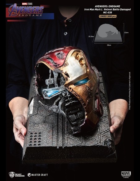 BEAST KINGDOM - Avengers: Endgame Iron Man Mark 50 Battle Damaged Helmet