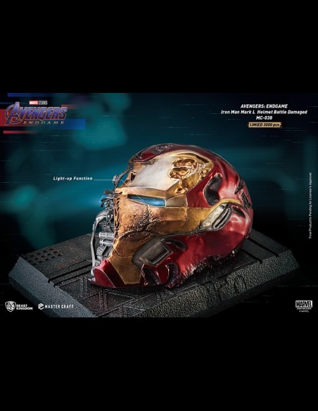 BEAST KINGDOM - Avengers: Endgame Iron Man Mark 50 Battle Damaged Helmet