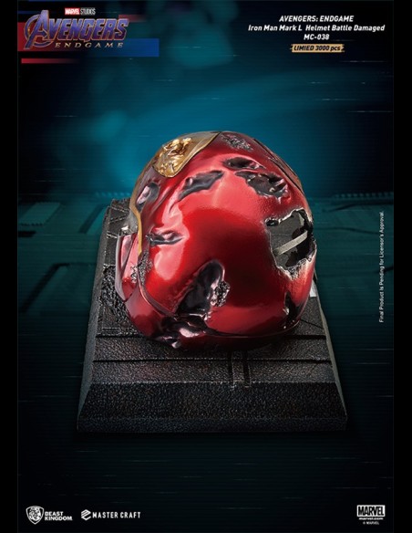 BEAST KINGDOM - Avengers: Endgame Iron Man Mark 50 Battle Damaged Helmet