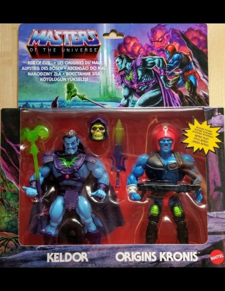 MATTEL - Masters of the Universe Origins Action Figure 2-Pack 2021 Rise of Evil Exclusive Keldor & Origins Kronis 14 cm