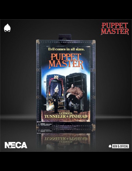 NECA - Puppet Master Ultimate Pinhead - Tunneler - Blade - Torch A.Figure set completo