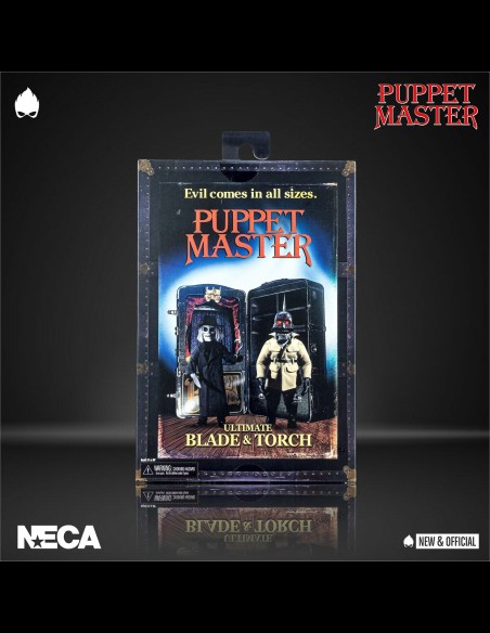 NECA - Puppet Master Ultimate Pinhead - Tunneler - Blade - Torch A.Figure set completo