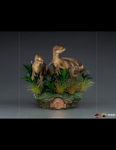 IRON STUDIOS - Jurassic Park The 2 Raptors 1/10 Statua