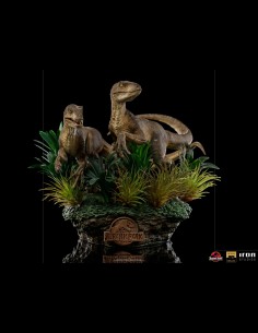 IRON STUDIOS - Jurassic Park The 2 Raptors 1/10 Statua 2