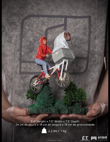 IRON STUDIOS - E.T. Extraterrestre Art Scale Statue 1/10 E.T. & Elliot 24 cm