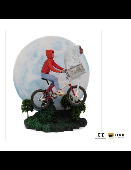 IRON STUDIOS DELUXE - E.T. Extraterrestre Deluxe Art Scale Statue 1/10 E.T. & Elliot 27 cm