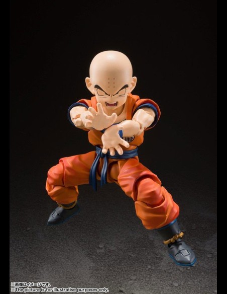 BANDAI -Dragonball Z Krillin Crilin Earth Strong Man SH Figuarts