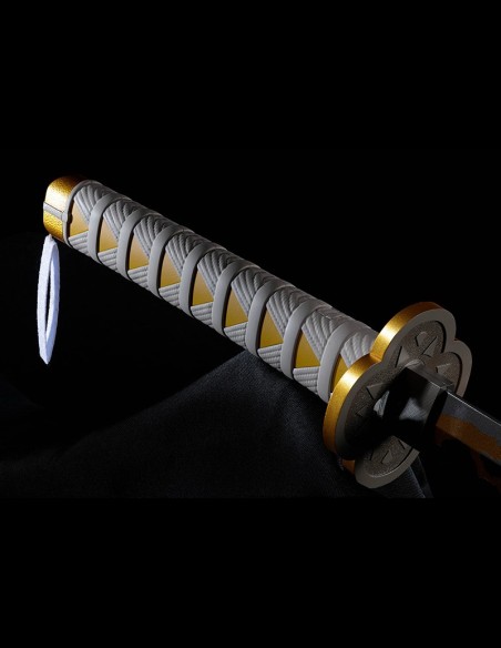BANDAI - Demon Slayer: Kimetsu no Yaiba Proplica Replica 1/1 Nichirin Sword (Zenitsu Agatsuma) 88 cm
