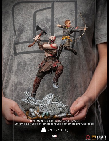 IRON STUDIOS - God of War Kratos & Atreus 1/10 Art Scale Statua