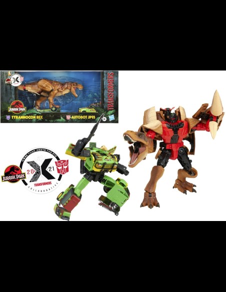 HASBRO - Transformers Jurassic Park Tyrannocon Rex & Autobot JP93