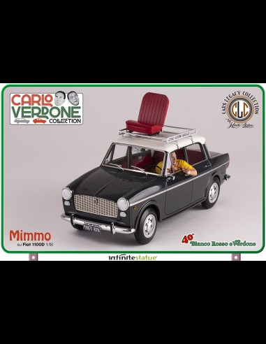 INFINITE STATUE - Mimmo su Fiat 1100 1/18 Resin Car