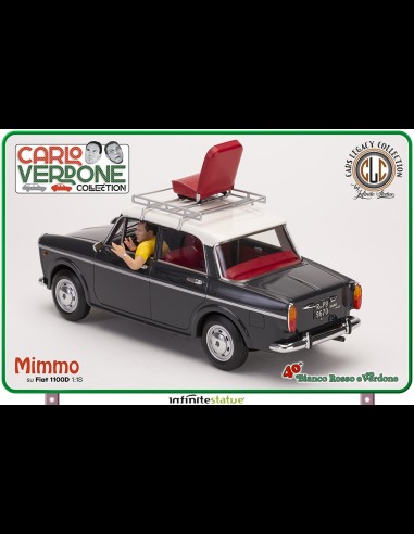 INFINITE STATUE - Mimmo su Fiat 1100 1/18 Resin Car