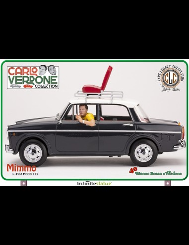 INFINITE STATUE - Mimmo su Fiat 1100 1/18 Resin Car