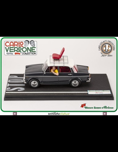 INFINITE STATUE - Mimmo su Fiat 1100 1/18 Resin Car